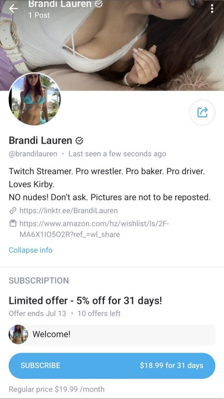 Rachel Starr in a swimsuit