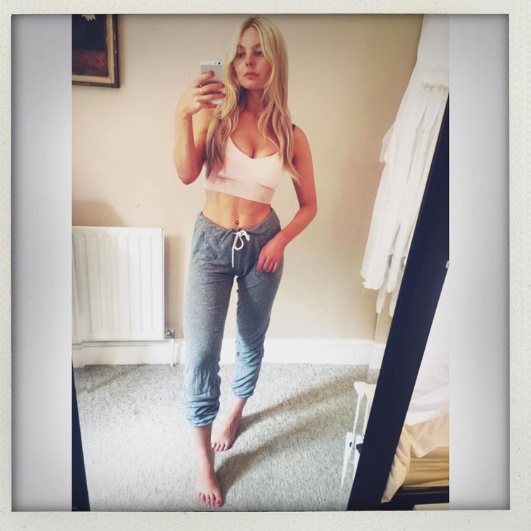 Nell Hudson in a swimsuit