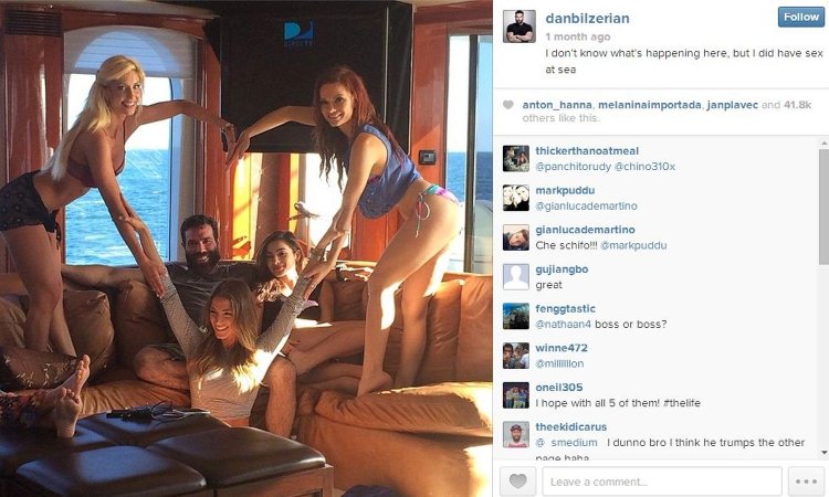 Dan Bilserian and his girls drain