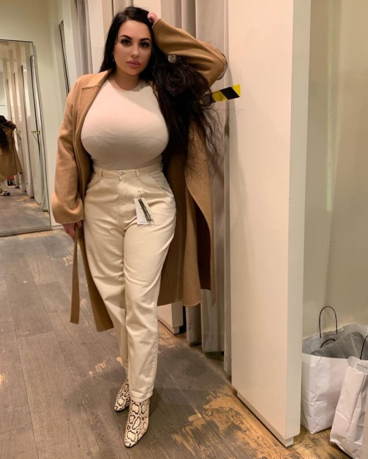 Anastasia Kvitko in a swimsuit 2020