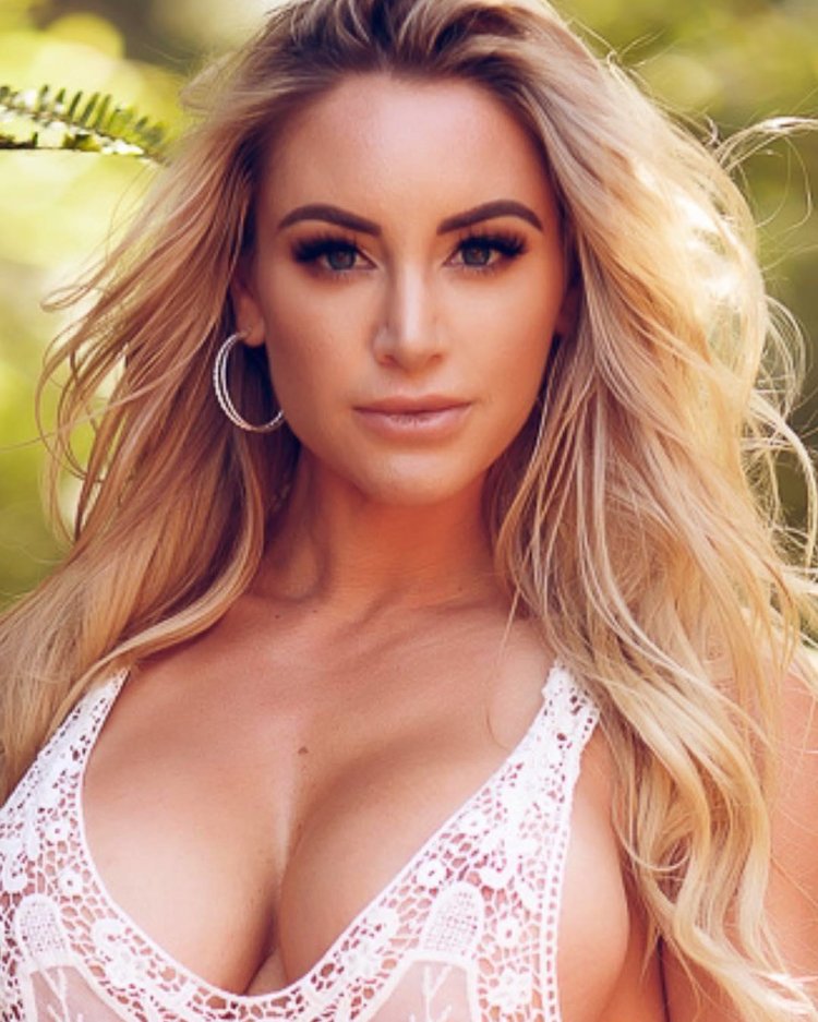 Beautiful skims in a swimsuit