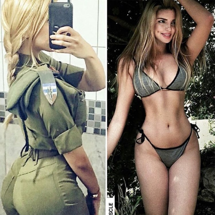 Israeli military girls in underwear