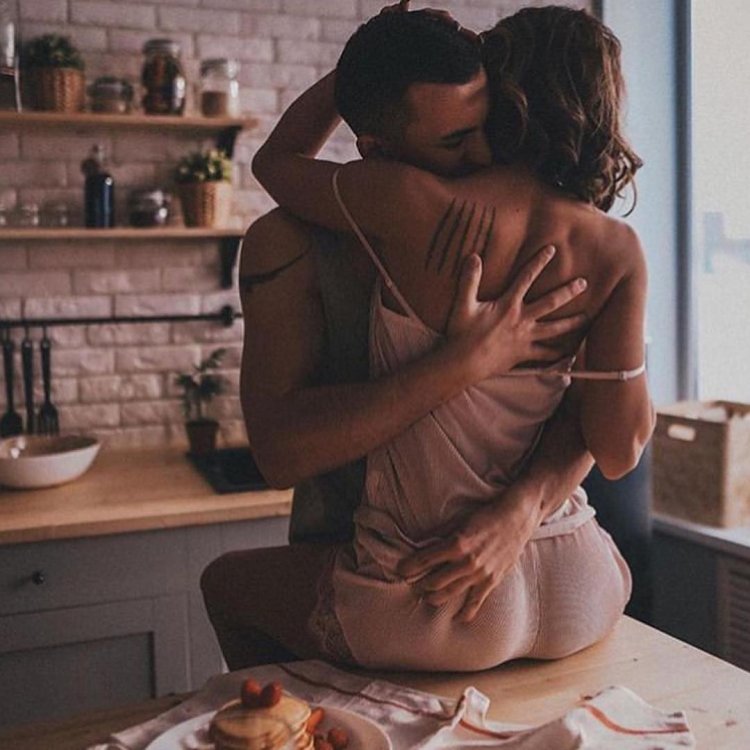 Girl in shorts on the couch