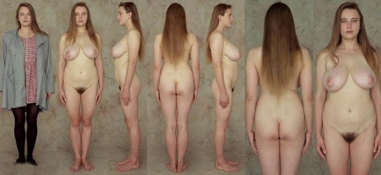 Naked women in front and back