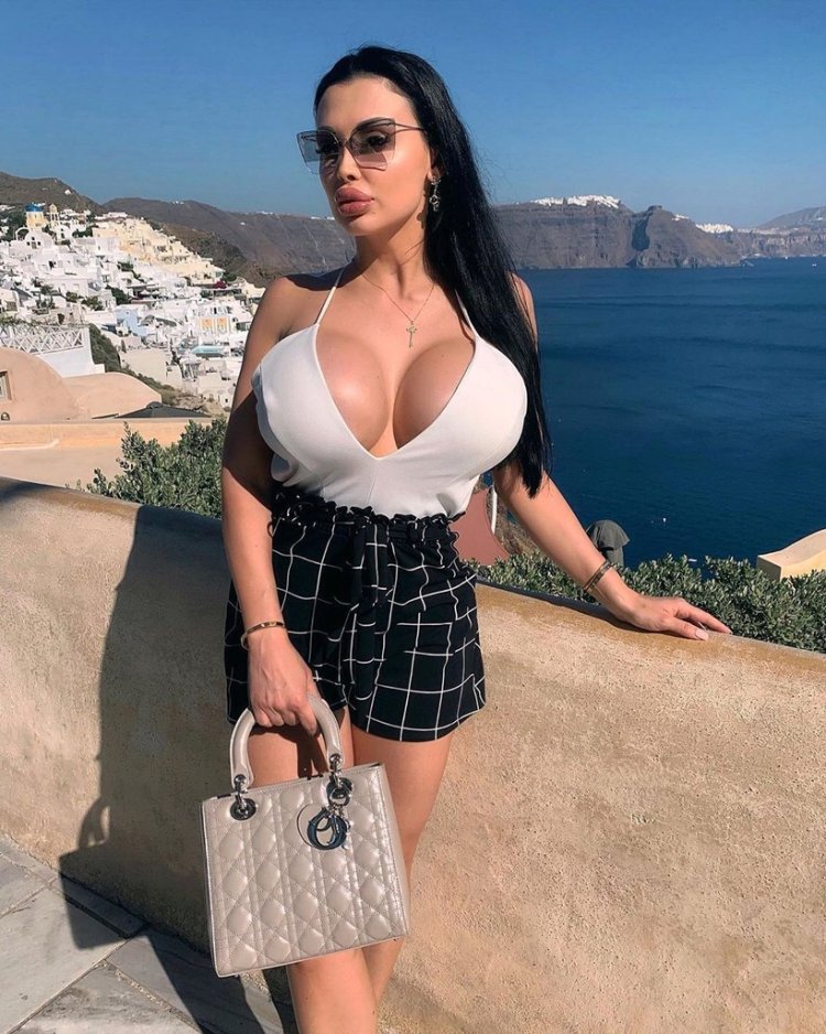 Ivy Lebelle in a dress