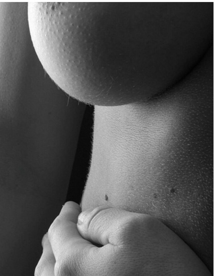 Beautiful chest view from below