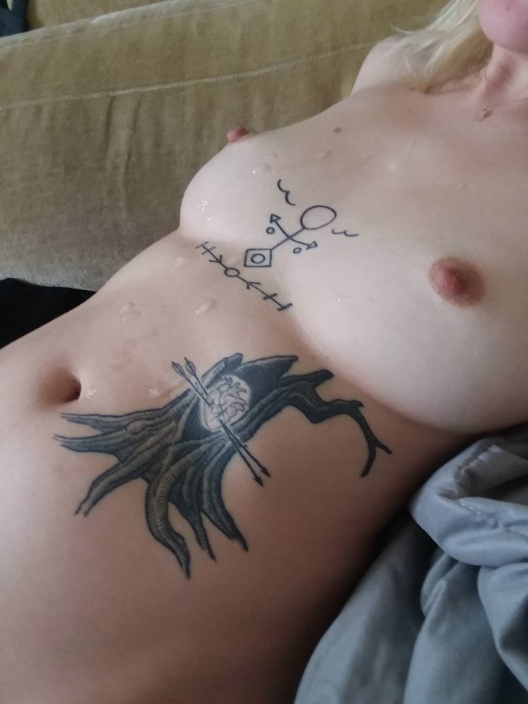 Cum on Breasts Tattoo