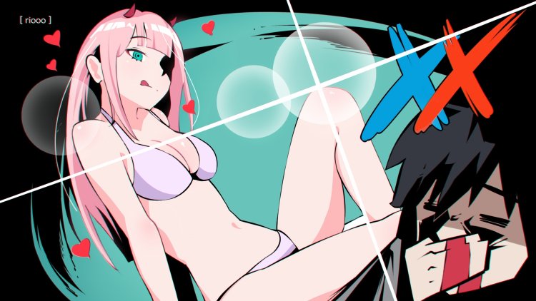 Zero Two in a swimsuit