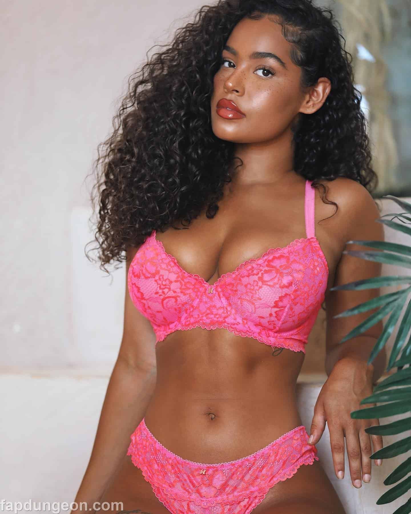 The tantalizing promise of her chest