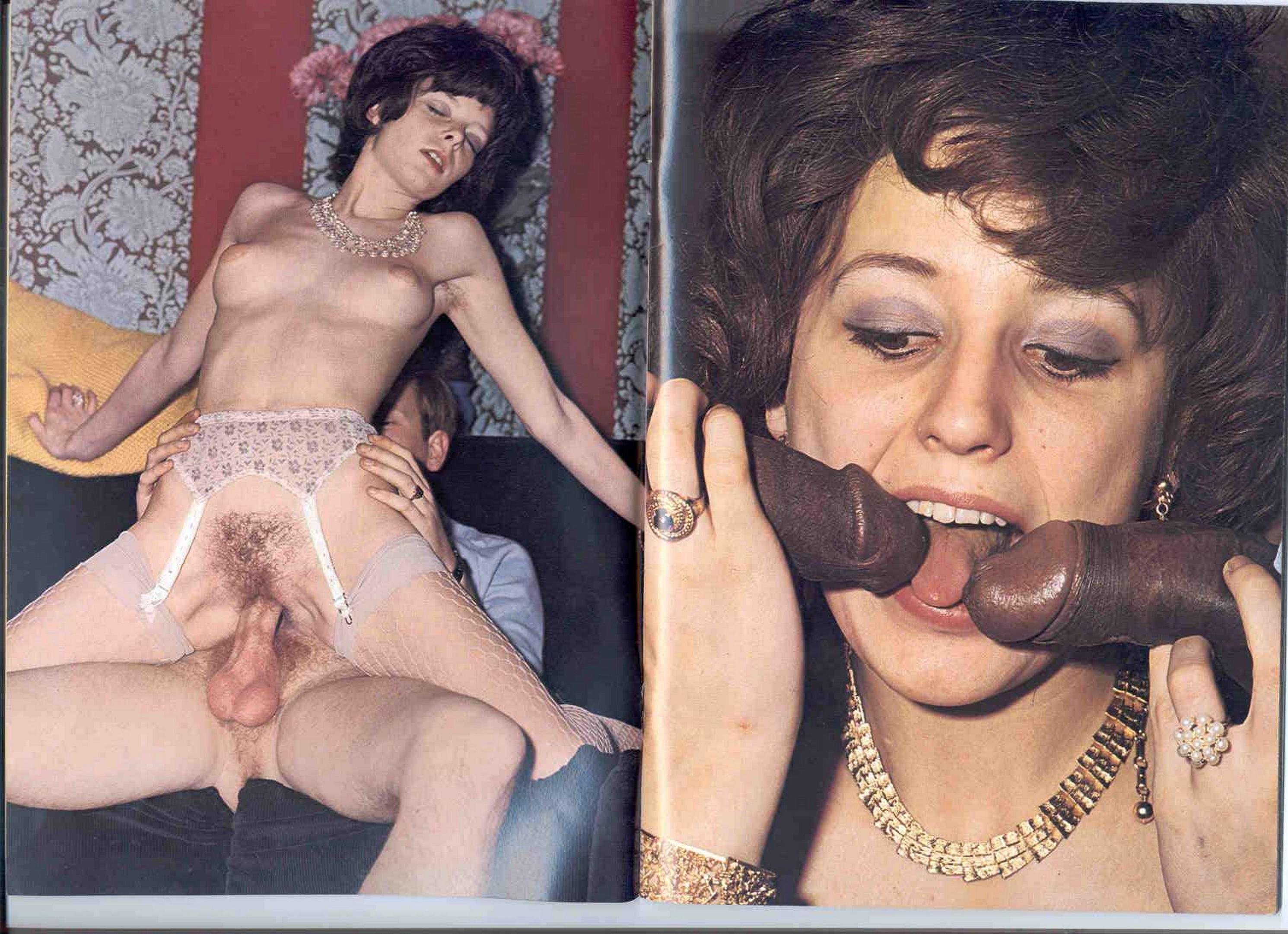 Classic Pornstar Blowjob Galleries - Vintage Porn Mag Pics - 61 photos