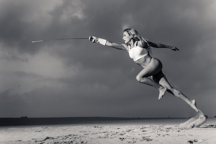 Canadian jumping with six Alisha Newman