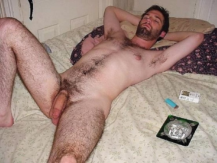 Hairy men without panties