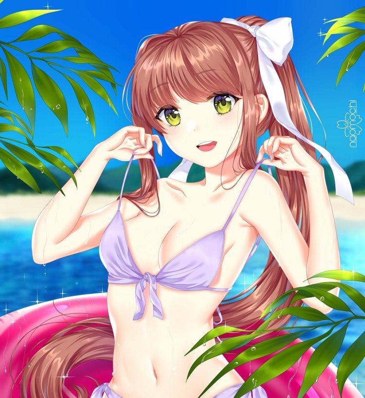 DDLC Monica in a swimsuit
