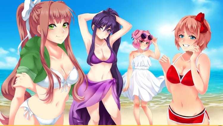 Monica in Doki Doki swimsuit