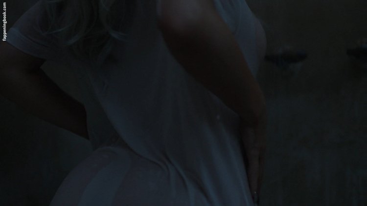 Erotic photo shoot in a dress