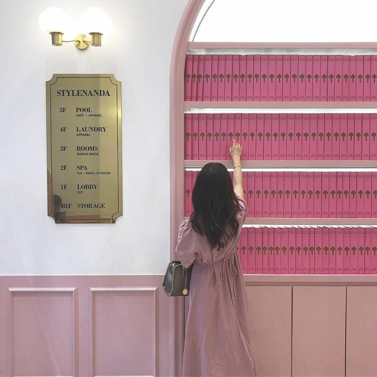 Girl near the board aesthetics