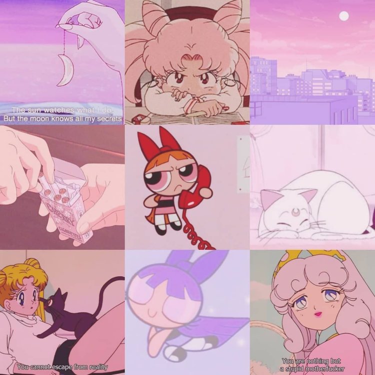 Pink Cartoon Aesthetic