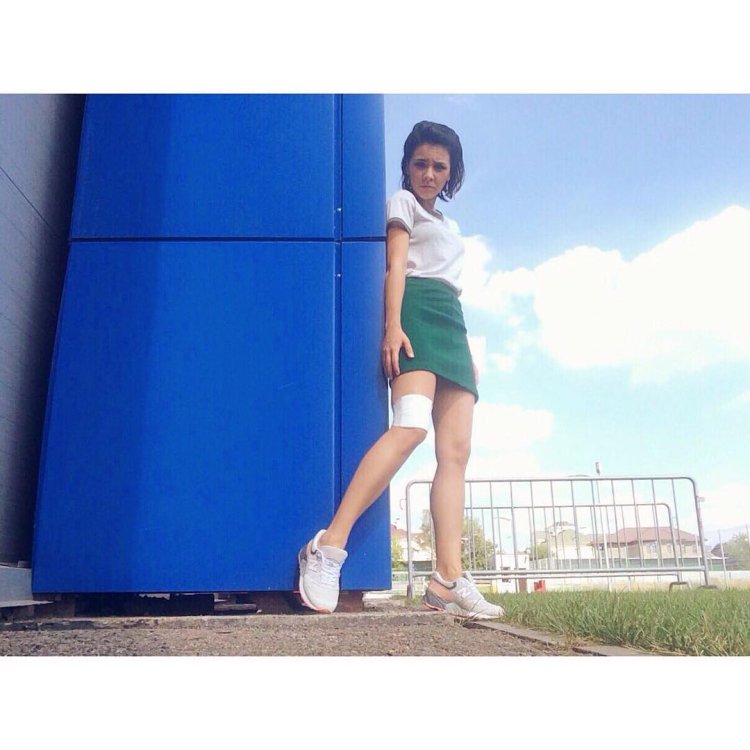 Eve Kanchelskis in a swimsuit