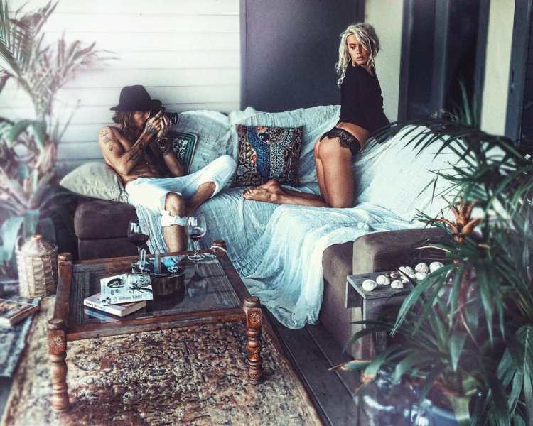 Kristen Hancher with a guy