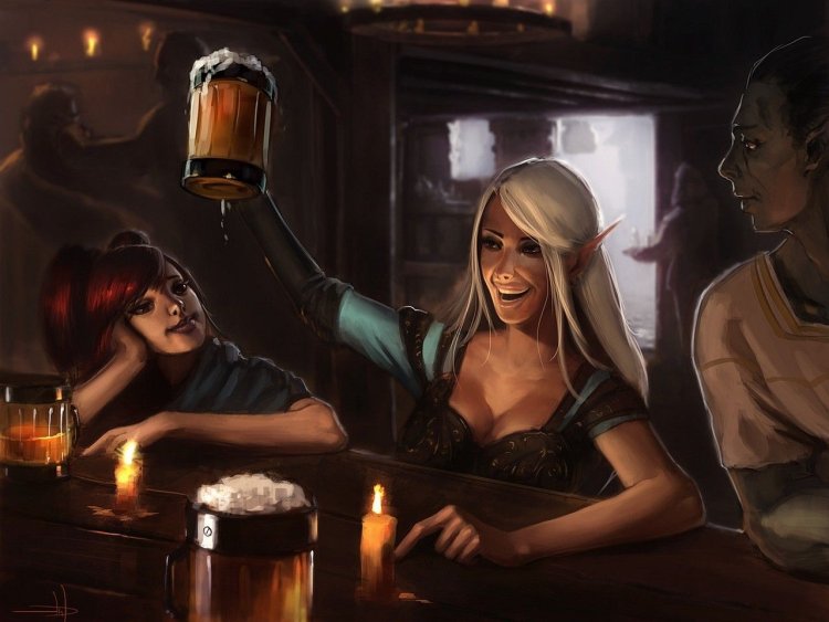 Tavern Fantasy Art Bard