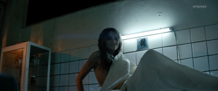 Angelina Jolie in the dressing room