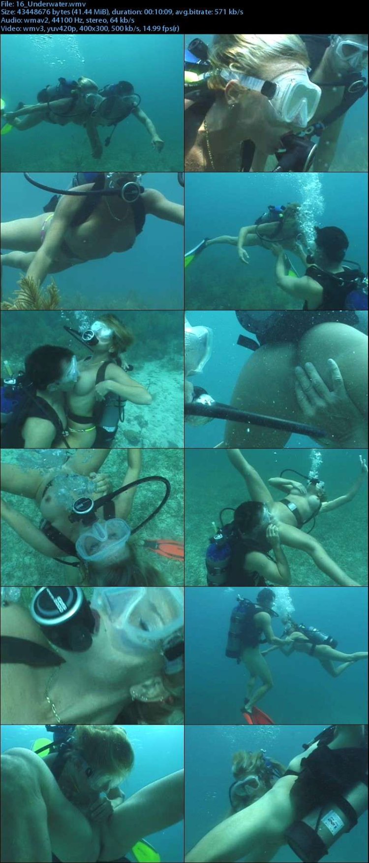 Naked diving caramel